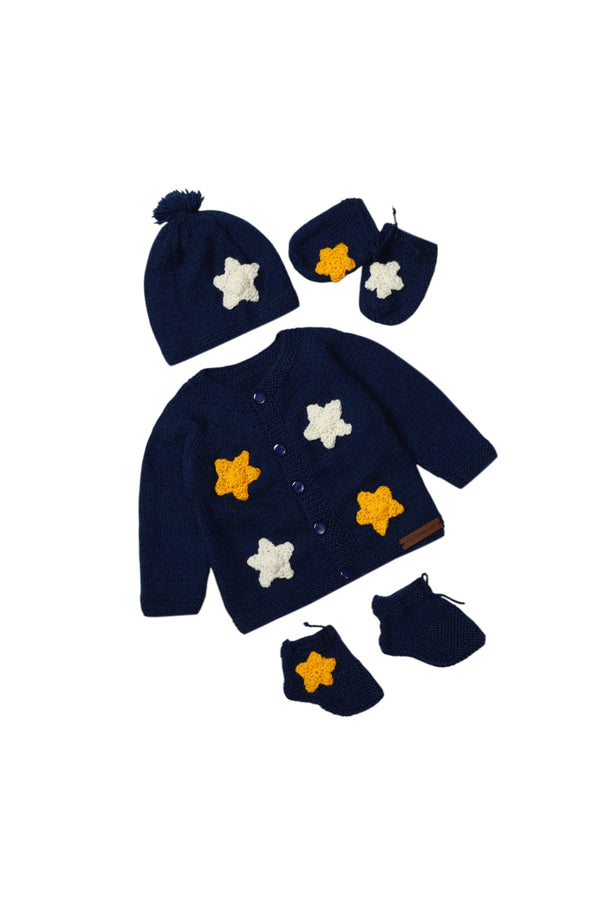 Starry Sweater Set- Navy Blue