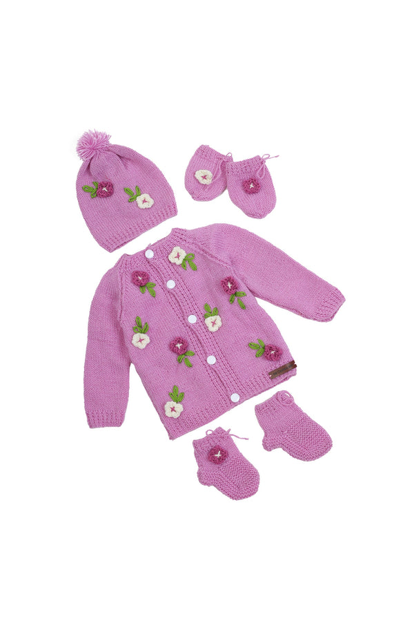 Blossom Cozy Sweater Set-Mauve